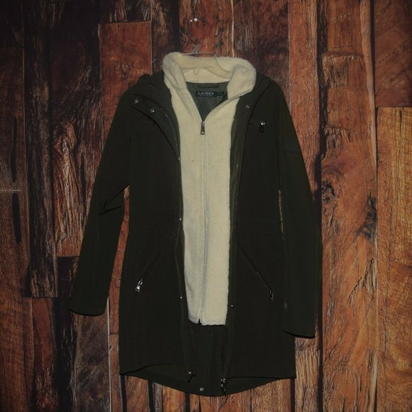 LAUREN RALPH LAUREN Women's sz XS Dark Green Coat Jacket - EXCELLENT CONDITION! - Picture 9 of 9